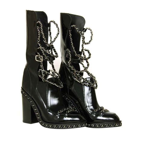 chanel boots chain|pre owned Chanel boots.